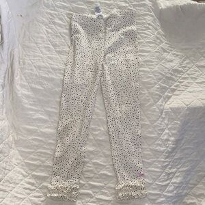 RUFFLE BUTTS Speckled Pull On Legging Ruffle Bottom Hem Girls 6/7